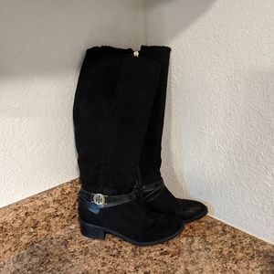 Black Suede fur lined Boots